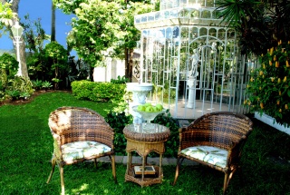 casa forma colonial mansion brazil garden furniture and chairs