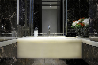 casa forma luxury interior design marble countertop bathroom basin in kensington gardens london