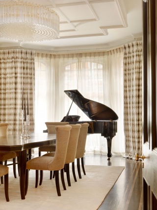 casa forma down street mayfair dining room piano